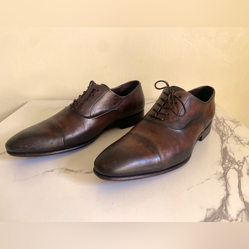 Bergdorf Goodman Men's Leather Shoes Size 44